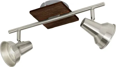 Produktbild von EGLO Deckenlampe Filipina, Deckenleuchte mit 2 Spots, Spotbalken schwenkbar, Wohnzimmerlampe, Deckenspots mit GU10-Leuchtmittel, warmweiß