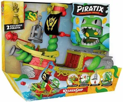 Produktbild von MagicBox - Piratix Serie 2 - Hai-Schatz - Kraken-Piratenschiff