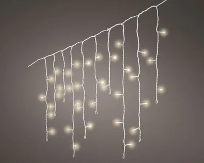 Produktbild von Kaemingk LED Lichtervorhang Icicle Lights 175 Lichter 7,5 m weiß