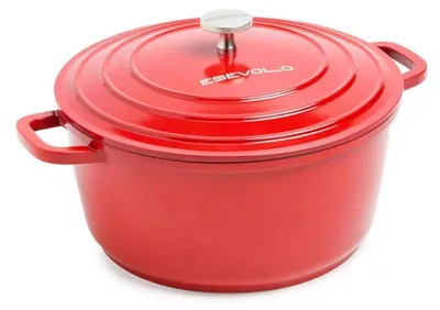 Obrázok produktu pre Bráznica s pokrievkou, hrniec na dusenie, indukčný, 20 cm, červená, 2,5 l