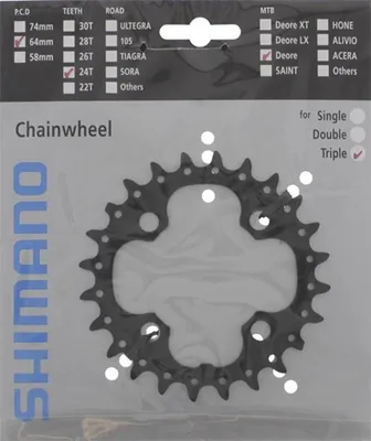 Produktbild von Shimano Kettenblatt FC-M610 / 590-10 24-4 10-fach