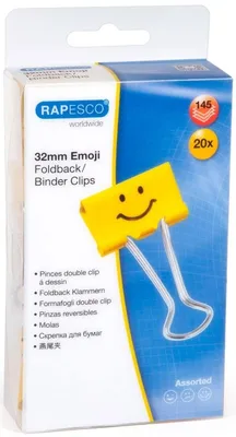 Produktbild von Rapesco 1354, Metall, Gelb, 32 mm, 20 Stück(e)