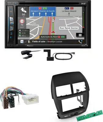 Produktbild von Pioneer AVIC-Z730DAB USB Navigation MP3 Einbauset für Mitsubishi ASX bis 2014