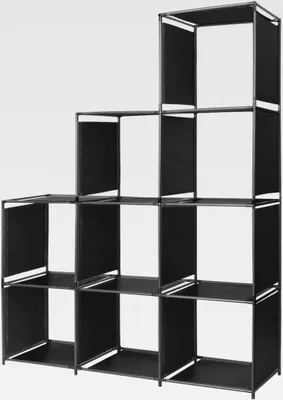 Produktbild von Stufenregal 130x45x170 cm Stoff Lagerregal für Garage, Abstellraum, Kellerregal
