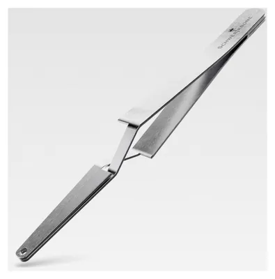 Produktbild von Piercingzange für Kugeln ab 2mm - Zange zum Aufdrehen von Piercingkugeln - Präzisionspinzette als Wechselhilfe - Schmuckgreifer - Halter für Kleinteile (Länge 10,5 cm)