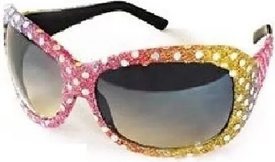 Produktbild von W200023 bunt Damen Regenbogen Brille Partybrille