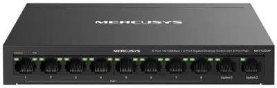 Produktbild von Mercusys MS110CMP, Fast Ethernet (10/100), Vollduplex, Power over Ethernet (PoE), Wandmontage