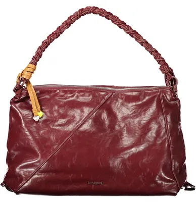 Produktbild von Stylische Damenhandtasche in Lila mit Schultergurt und Kontrastdetails
