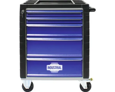 Obrázek produktu pro Dílenský vozík Industrial 712 x 943 x 466 mm 5 zásuvek modrý, bez nářadí