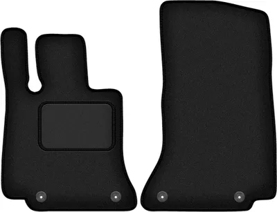 Immagine prodotto di Wielganizator tappetini auto velours anteriori adatto per Mercedes C-Klasa W206 (2021-, berlina, station wagon) neri, set 2 pz, con fissaggi
