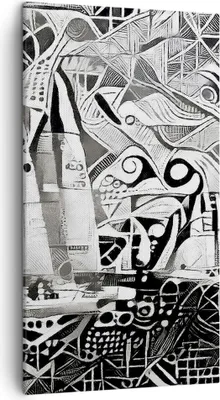Produktbild von Bild auf Leinwand - Leinwandbild - Abstraktion modern - 45x80cm - Wand Bild - Wanddeko - Wandbilder - Leinwanddruck - Bilder - Kunstdruck - Wanddekoration - Leinwand bilder - Wandkunst - PA45x80-3479