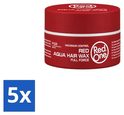 Produktbild von 5 x Red One Aqua Hair Wax Red 150 ml - Vorteilspackung - 5 Stücke