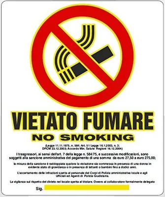Image de Schild "Rauchen verboten" in plastique flessibile
