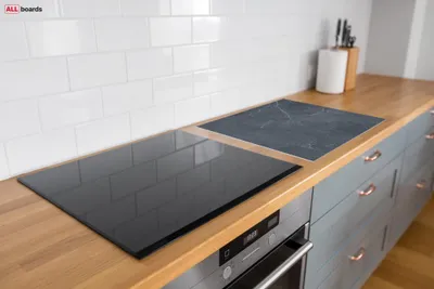 Obrázok produktu pre Sklenená kuchynská doska MRAMOR ANTRACIT 60x52cm - doska na krájanie - ochranná doska