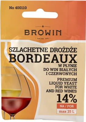Produktbild von Flüssighefe Browin - Bordeuax 20ml, Weinhefe, Wein Hefe, Hefe für Wein