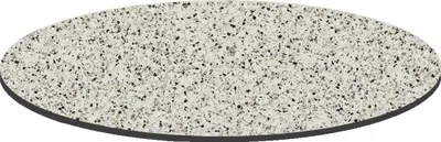 Image de Plateau rond en terrazzo (60 cm de diamètre) pour 4 personnes - Oviala Opera