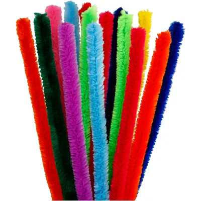 Produktbild von Chenilledraht, Stärke: 15 mm, L 30 cm, Sortierte Farben, 15sort.