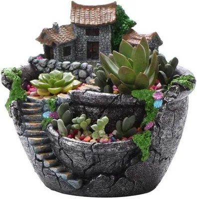 Produktbild von Indoor-Outdoor-Planter-Set aus Keramik mit Selbstbausystem