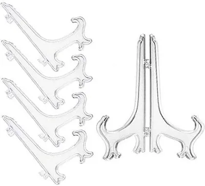 Produktbild von Klappbare Kunststoff-Displayständer Set 5 Stück transparent 17,5 cm
