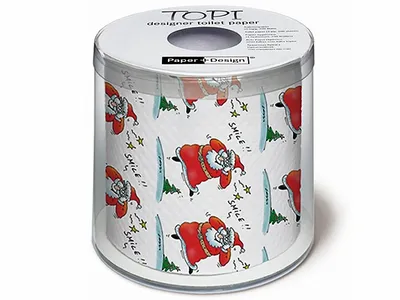 Zdjęcie produktu dla Świąteczny papier toaletowy Crazy Santa