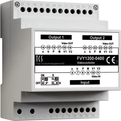 Immagine prodotto di TCS AG Distributore di segnali video TCS FVY1200-0400 2-gang VT02-SG