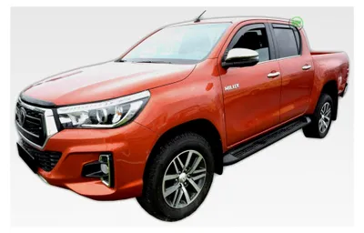 Produktbild von Windabweiser für Hilux 8, ab 2016, Heko Regenabweiser, getönt, 4-teilig, vorne, hinten, aerodynamisch