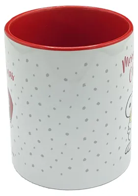 Produktbild von Peanuts X-MAS Mug - 330 ml Tasse, Farbe:Rot