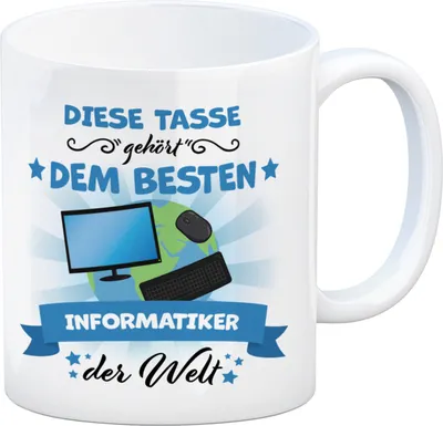 Produktbild von Bester Informatiker der Welt Kaffeebecher
