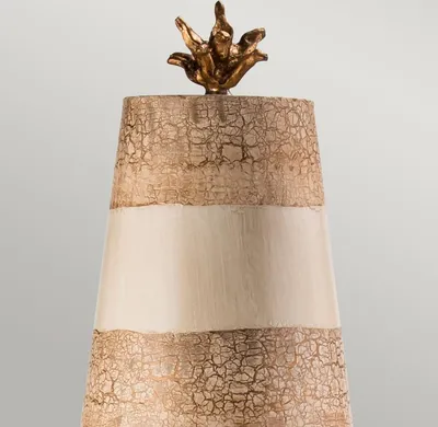 Obrázok produktu pre Stolná lampa Birdland krémová, zlatá Flambeau FB-BIRDLAND-TL