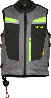 Obrázek produktu pro Vesta s airbagem Motoairbag MAB v4, černá/šedá/neonová, S/M