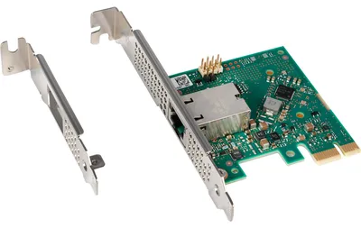 Produktbild von Intel I226-T1, Eingebaut, Kabelgebunden, PCI Express, Ethernet, 2500 Mbit/s, Grün, Silber