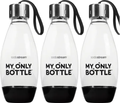 Immagine prodotto di SodaStream My Only Bottle 0,5L Nero Set di 3 bottiglie compatibili Terra Jet senza BPA