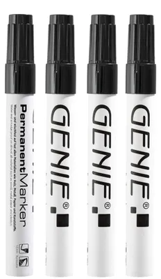 Obrázek produktu pro Genie 40030, Černá, Kuličkový hrot, Černá, Bílá, Hliník, Plast, 1 mm, 3 mm