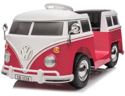 Produktbild von Volkswagen T - 1 busje - Kinder Elektroauto - 12V - mit Fernbedienung - Rosa