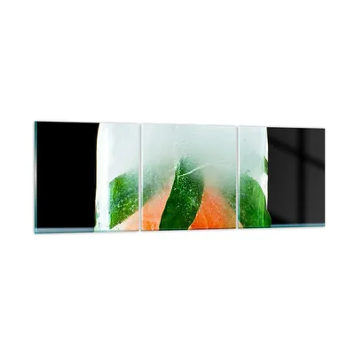 Produktbild von Bilder auf glas - Gefroren frucht dessert bio - 90x30cm - Glasbilder - Wandbilder - Kunstdruck - zum Aufhängen bereit - Wanddekoration aus Glas - Glas Bilder - Wandbild auf Glas - GCA90x30-2249