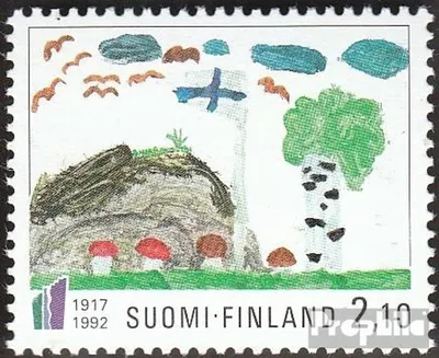Produktbild von Briefmarken Finnland 1992 Mi 1188 (kompl.Ausg.) postfrisch Malen