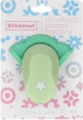 Obrázok produktu pre Ozdobný rohový dierovač 25 mm hviezda MIX