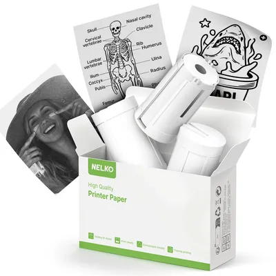 Produktbild von Nelko Original Selbstklebend Thermoetiketten für PM230 Drucker,Transparent