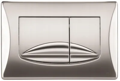 Produktbild von Spülknopf Kolo Slim - 245 × 165 × 19 Mm - Mattes Chrom - Unterputzspülkasten - Mechanisches Spülen
