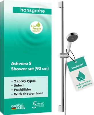 Obrázok produktu pre Hansgrohe Activera Select S Posuvná tyč kombinovaná 90 cm Chróm