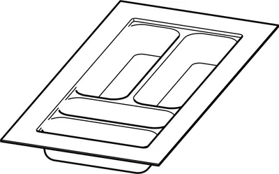Zdjęcie produktu dla Hettich OrgaTray 440, 441 – 520 / 175 – 200, srebrny