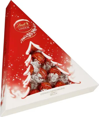 Obrázek produktu pro Lindt Tanne mléčné čokoládové kuličky s náplní 187g balení po 2 ks