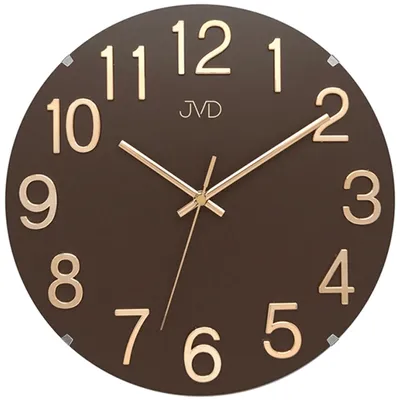 Produktbild von JVD HT98.2 Wanduhr Quarz analog braun
