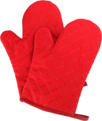 Produktbild von CANDeal Premium Anti-Rutsch Ofenhandschuhe (1 paar) bis zu 240 °C - Silikon Extrem Hitzebeständige Grillhandschuhe BBQ Handschuhe - Backofen Handschuhe, zum Kochen, Backen, Barbecue Isolation Pads, Rot