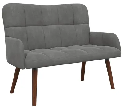 Immagine prodotto di vidaXL Divano a due posti Grigio scuro 115 x 61 x 87 cm Velluto (V)