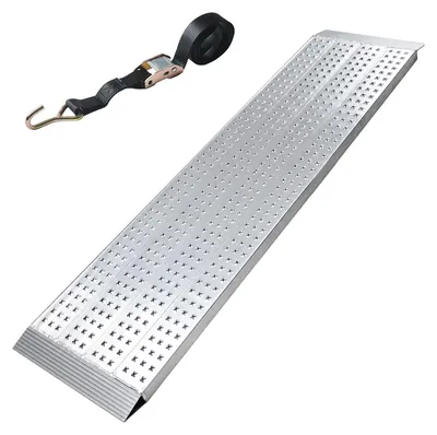 Produktbild von TRUTZHOLM 1x Auffahrrampe Alu Traglast 540 kg 200x56 cm Verladerampe starr perforierte Lauffläche