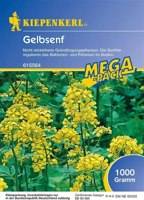 Produktbild von Kiepenkerl Gründüngung Gelbsenf Sinapis alba für 200 m² 1 kg