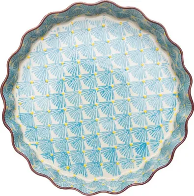Produktbild von Quicheform 22cm Art Déco Steinzeug Backofenfest bis 300°C Spülmaschinengeeignet