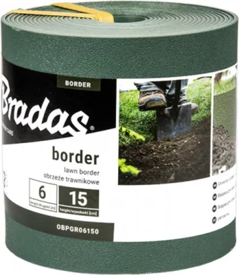Obrázek produktu pro Trávníková obruba BORDER 6m x 15cm - zelená