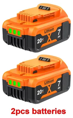Produktbild von DCB200 Akku - Ersatzakku Für Elektrowerkzeuge - 20V Li-Ion - Hohe Kapazität 7000 mAh - Zelle 18650 - Grau